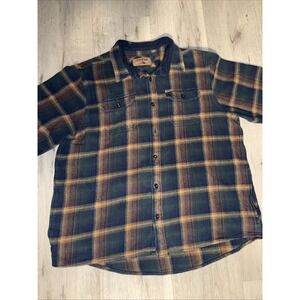 Orvis Classic Collection XXL -Heavy Flannel Shirt Jacket Pockets Plaid Thick Top